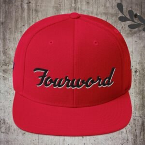 FOURWORD – Red/Black Snapback Hat