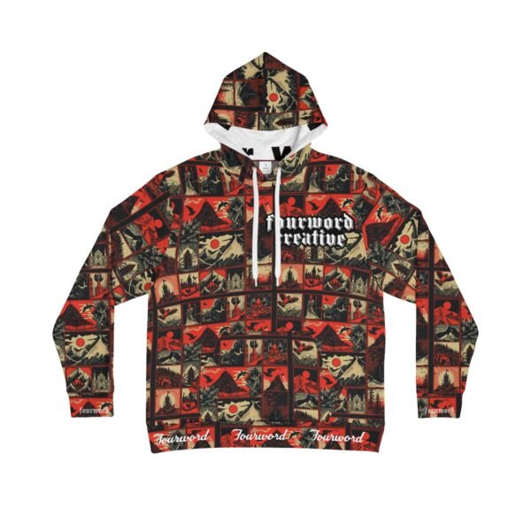 Medieval Red  - FOURWORD CREATIVE - Men's Hoodie (AOP)