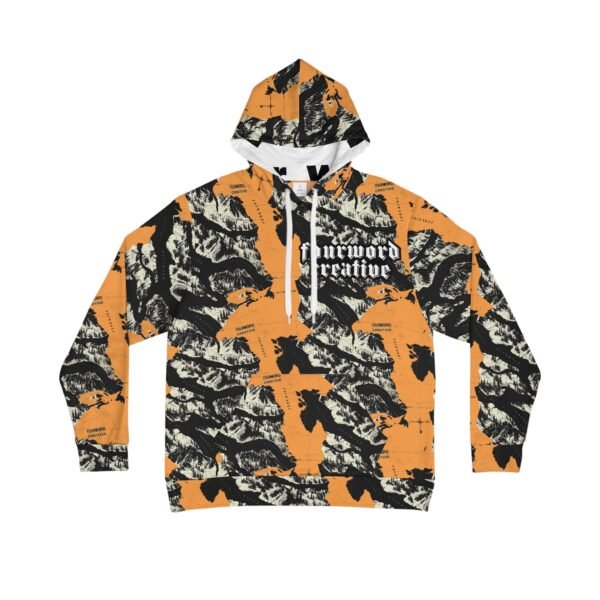 Orange Mountains Collage  - FOURWORD CREATIVE - Men's Hoodie (AOP)