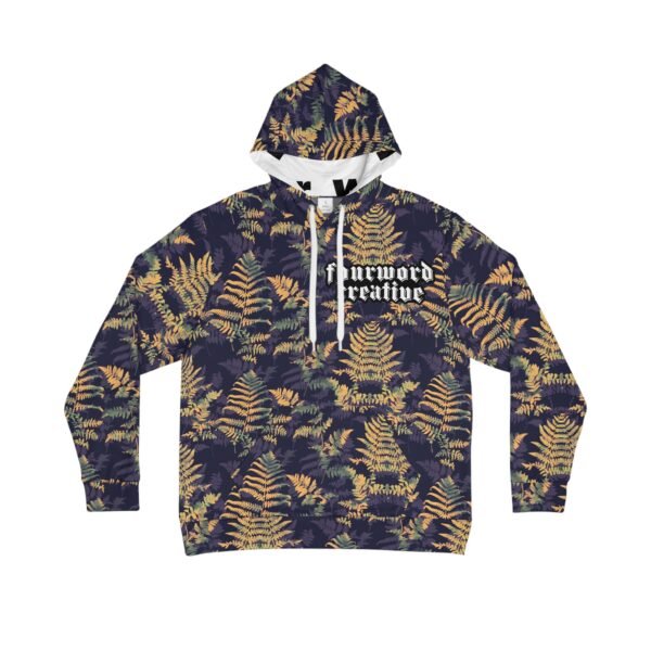 Purple and Yellow Ferns  - FOURWORD CREATIVE - Men's Hoodie (AOP)